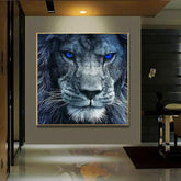 Toile - Blue Eyes Lion